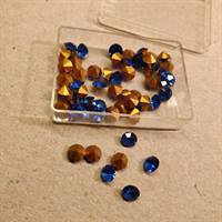Sapphine blå chatons, 7 mm. i diameter.